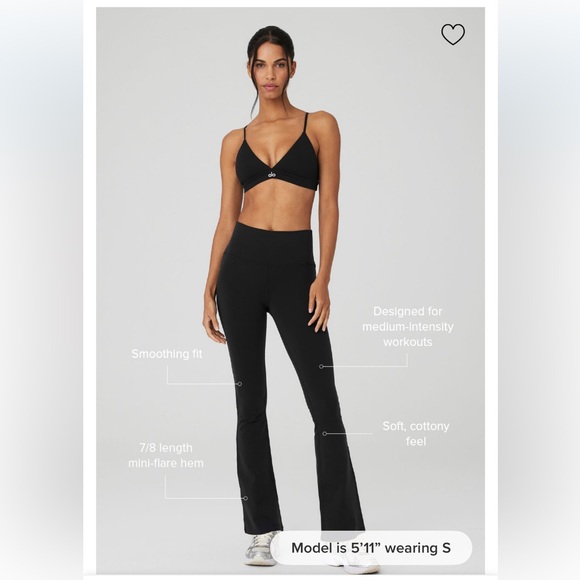 ALO AIRBRUSH HIGH-WAIST 7/8 BOOTCUT LEGGING XS NWT - Picture 2 of 6